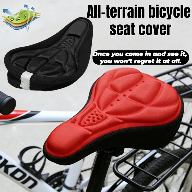 Mountain Biking Pads - 2026 Fahrradsattel 3D Weicher Radsitzbezug MTB