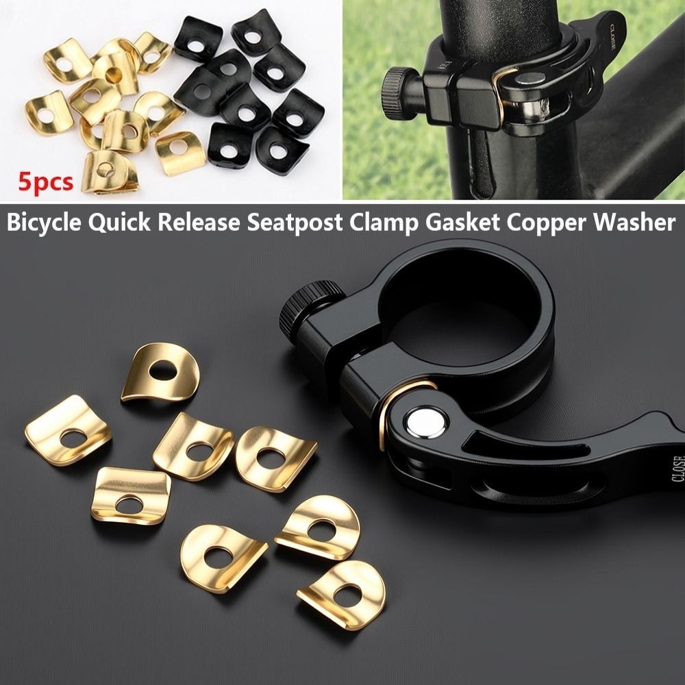 Mountain Biking Pads - 5 Stück Neue Goldene Fahrrad-Schnellspanner-Kupferunterlegscheiben aus