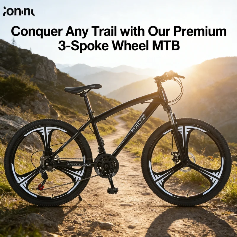 Schwarzes 24-Zoll-Drei-Messer- – Mountain Biking Gear Bewertung und Preis